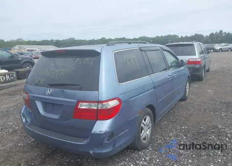 2007 Honda Odyssey Ex-L z USA, uszkodzony, nr VIN 5FNRL38767B130555